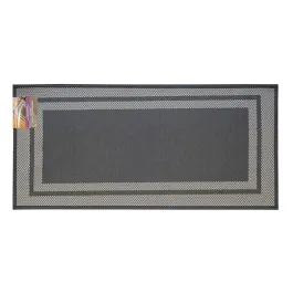 Nova Home Trellis Jaquard Woven Kitchen Mat W & Rubber Backing - 70x130 Cm - Black product thumbnail 2