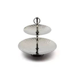 Weva Evoke Two Tier Stand - Round - Black Nickel product thumbnail 2