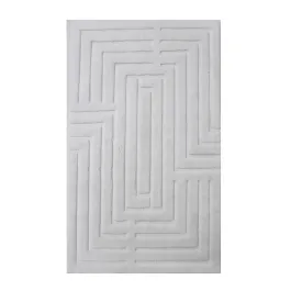 Nova Home Sevara Cotton Bath Rug - Ecru (Available In Sizes) product thumbnail 2