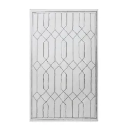 Nova Home Mige Cotton Bath Rug - Silver (Available In Sizes) product thumbnail 2