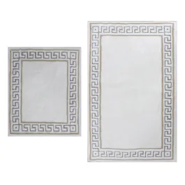 Nova Home Hopy Cotton Bath Rug Set - 2Pcs - Silver product thumbnail 2