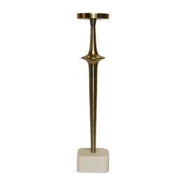 Weva Large White & Gold Candle Holder Flamelet product thumbnail 2