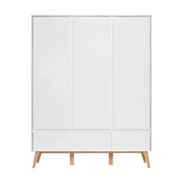 Pinio Swing 3-Door Baby Room Wardrobe - White product thumbnail 2