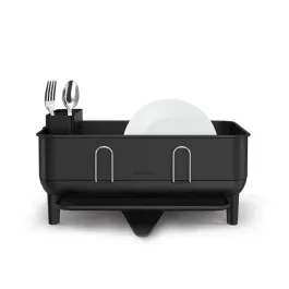 Simplehuman Compact Stainless Steel Frame Dish Rack - Black product thumbnail 2