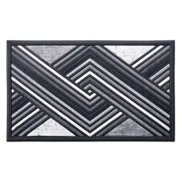 Nova Home Fonda Outdoor Mat W & Rubber Backing - 45x75 cm - Grey product thumbnail 2