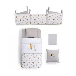 Funna Circus Baby Bed Set - 7 Pcs - Grey product thumbnail 2