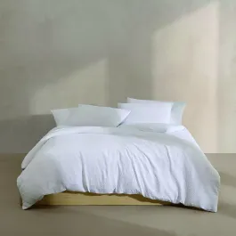 Nova Home Calven Seersucker Summer Duvet Cover Set - White (Available In Sizes) product thumbnail 2