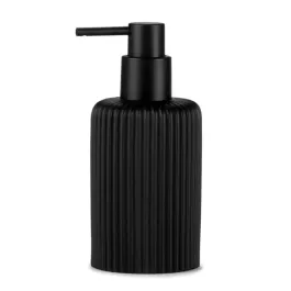 Andrea Matte Black Resin Soap Dispenser product thumbnail 2