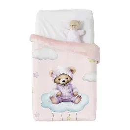 Manterol Baby VIP 537 Velvet Baby Blanket - 110x140 Cm - Pink product thumbnail 2
