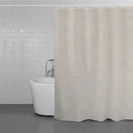 Weva Smiley Light Water Proof Shower Curtain - 200x240 Cm - Camel product thumbnail 2