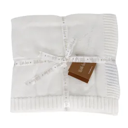 Nova Home "Star" Knitted Baby Blanket - 100% Cotton - Ivory product thumbnail 2