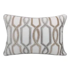 Nova Home Interlace Embroidered Cushion Cover – Gold – 35x50 cm product thumbnail 2