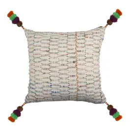 Nova Home Jubilee Embroidered Cushion Cover with Tassels – Multicolor – 50x50 cm product thumbnail 2
