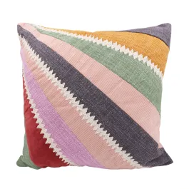 Nova Home Zest Patchwork Embroidered Cushion Cover – 45x45 cm – Multicolor product thumbnail 2