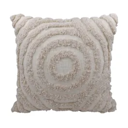 Nova Home Whorl Embroidered Tufted Cushion Cover – 45x45 cm – Ivory product thumbnail 2