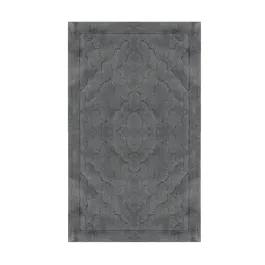 Nova Home Albana Cotton Bath Rug - Dark Grey (Available In Sizes) product thumbnail 2
