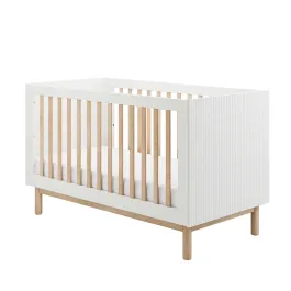 Pinio Miloo Baby's Bed - Growing Bed With Mattress - 60x120 - White product thumbnail 2