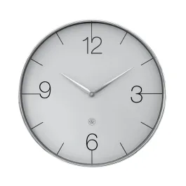 NeXtime Finesse Silent Wall Clock – Large, Chrome Frame product thumbnail 2