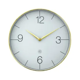 NeXtime Finesse Silent Wall Clock – Large, Gold Frame product thumbnail 2