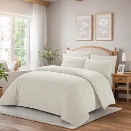 Nova Home Velvora Winter Velvet Duvet Cover Set - Ivory (Available In Sizes) product thumbnail 2