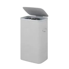 Weva Clary Laundry Basket with Lid – 60L – Light Grey product thumbnail 2