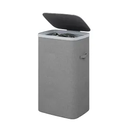 Weva Clary Laundry Basket with Lid – 60L – Dark Grey product thumbnail 2