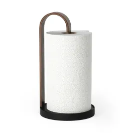 Umbra Bellwood Paper Towel Holder - Black/Walnut product thumbnail 2