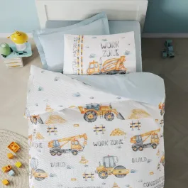 Nova Home Duvet Cover Set Rainforce Buildo - 100% Cotton - Single & Twin - 3 Pcs - Multicolor product thumbnail 2