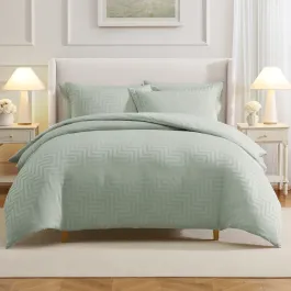 Nova Home Duvet Cover Set Ultra Line - Microfiber - Green (Available In Sizes) product thumbnail 2
