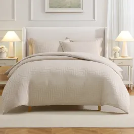 Nova Home Duvet Cover Set Ultra Line - Microfiber - Sand (Available In Sizes) product thumbnail 2