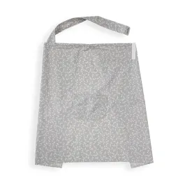 Babyjem Floral Nursing Cover With Pocket - Grey product thumbnail 2