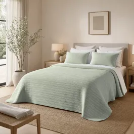 Manterol Bouti Esencial Reversible Summer Bedspread Set - Green (004 05) (Available in Sizes) product thumbnail 2