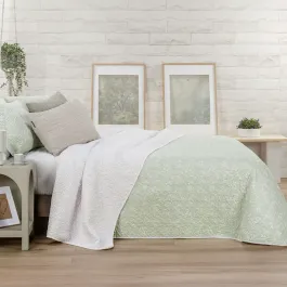 Manterol Bouti Summer Reversible Summer Bedspread Set - Green (131 05) (Available in Sizes) product thumbnail 2