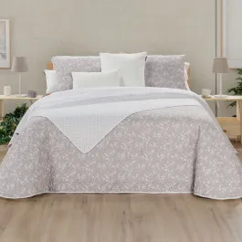 Manterol Bouti Summer Reversible Summer Bedspread Set - Beige (131 07) (Available in Sizes) product thumbnail 2
