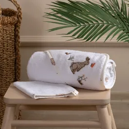 Funna Baby Hooded Towel Grass - Beige product thumbnail 2