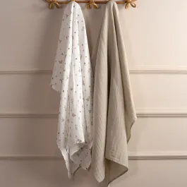 Funna Baby Blanket Set Grass - 2 Pcs - Beige product thumbnail 2