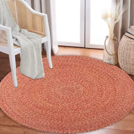 Nova Home Nexa Hand Woven Rug - 100% Cotton - 120 Cm - Orange product thumbnail 2