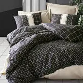 Nova Home Antre Printed Duvet Cover Set - 100% Cotton - King & Super King - 4 Pcs - Black product thumbnail 2