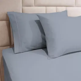 Fieldcrest Plain Pillowcase Set - 100% Cotton - 2 Pcs - Blue product thumbnail 2