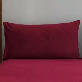 Nova Home WarmFit Winter Microfleece Pillowcase Set - 2 Pcs - Burgandy product thumbnail 2