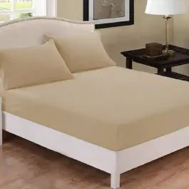 Fieldcrest Plain Fitted Sheet Set - 100% Cotton - 220 Thread Count - King & Super King - 3 Pcs - Canvas product thumbnail 2