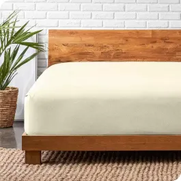 Nova Home Cotton Warm Winter Flannel Fitted Sheet Set - Queen - 3 Pcs - Beige product thumbnail 2