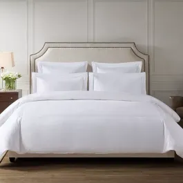 Nova Home Cruise Duvet Cover Set - 100% Cotton, 600 Thread Count - White (Available in Sizes) product thumbnail 2