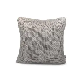 Nova Home Shine Hand Knitted Cushion Cover - 100% Cotton - 45x45 cm - Silver product thumbnail 2