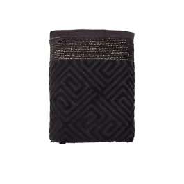 Nova Home Gold Versace 100% Cotton Jacquard Towel (Bath Towel) - Antracite (Available in Sizes) product thumbnail 2