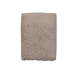 Nova Home Gold Versace 100% Cotton Jacquard Towel (Bath Towel) - Beige (Available in Sizes) product thumbnail 2