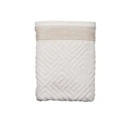 Nova Home Gold Versace 100% Cotton Jacquard Towel (Bath Towel) - White (Available in Sizes) product thumbnail 2