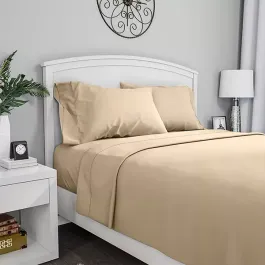Fieldcrest Plain Flat Sheet - 100% Cotton - 220 Thread Count - Ivory (Available in sizes) product thumbnail 2