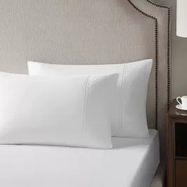 Nova Home Palace Fitted Sheet Set - 100% Cotton, 600 Thread Count - Queen - 3 Pcs - White product thumbnail 2