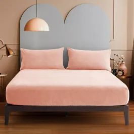 Nova Home WarmFit Winter Microfleece Fitted Sheet Set - Rose (Available in Sizes) product thumbnail 2